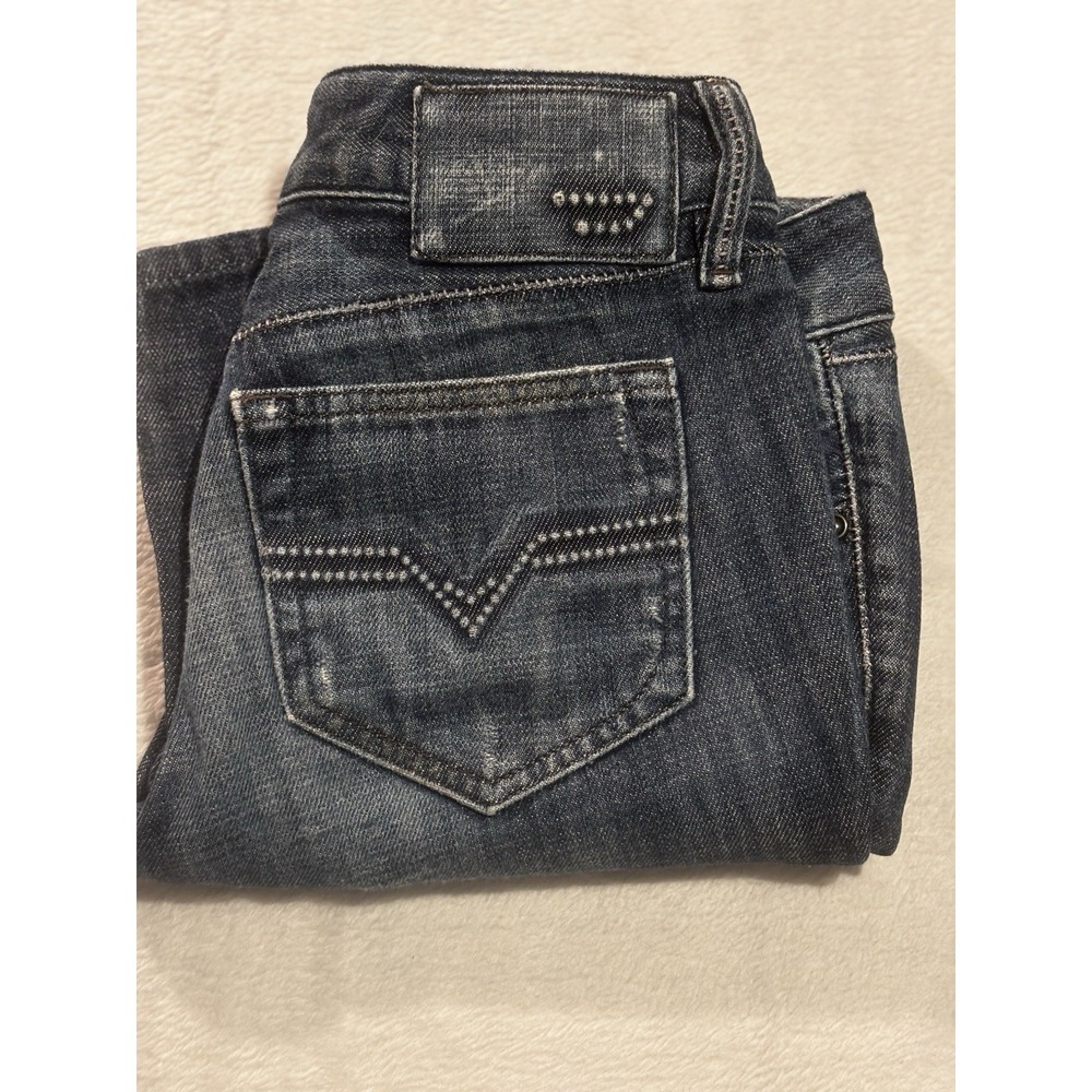 Diesel Industry Cuddy Jeans Made in Italy Women's 28x25 Studded‎ Italian Flag